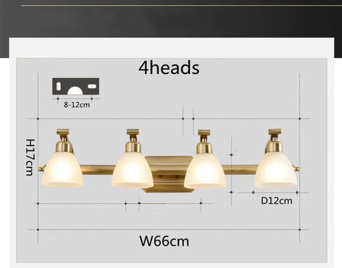 applique murale vintage led avec abat-jour en verre bronze - vue 10 sur 19