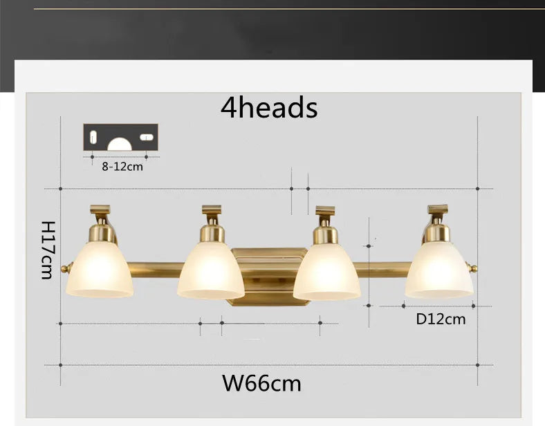 applique murale vintage led avec abat-jour en verre bronze - vue 10 sur 19