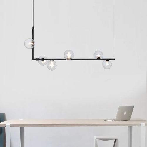 lustre linéaire moderne pour décoration intérieure et table - vue 5 sur 10