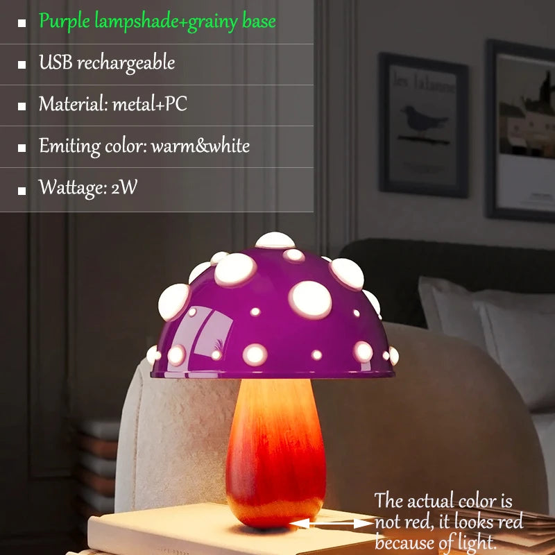 Lampe de Table LED en forme de champignon - vue 11 sur 16