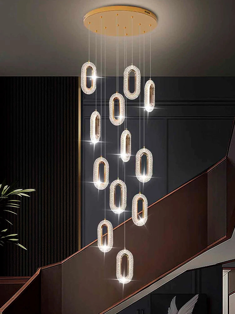 lustres elliptiques modernes pour un éclairage intérieur élégant - vue 5 sur 13