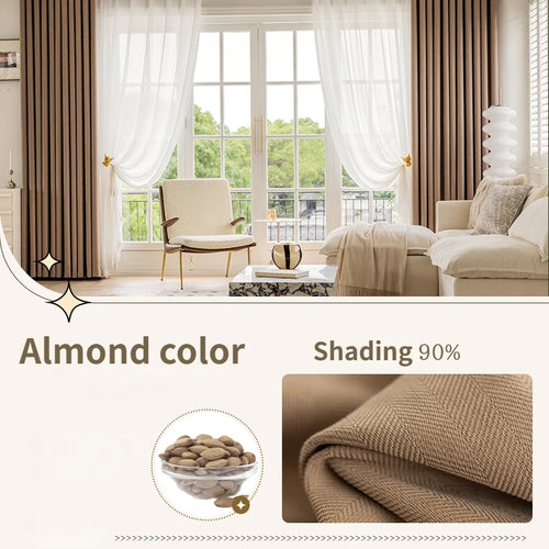 Rideau occultant uni style moderne pour salon chambre - vue 24 sur 23