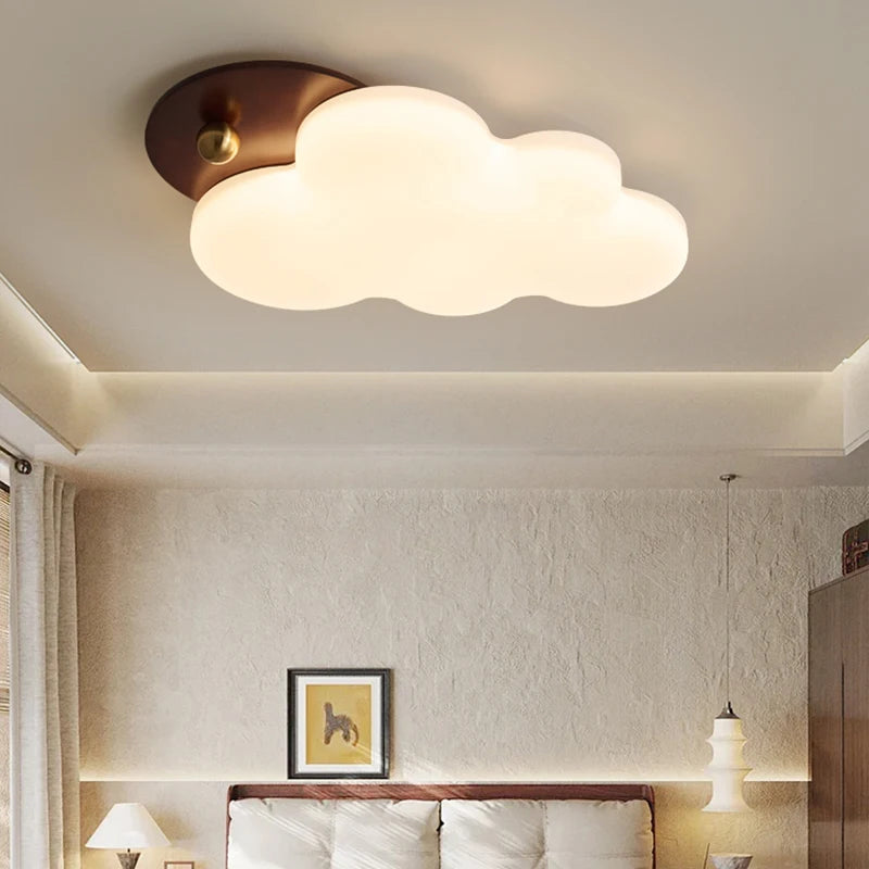 lampe nuage pour chambre enfant style médiéval protection des yeux - vue 5 sur 7
