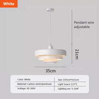Suspension LED nordique à 3 couches