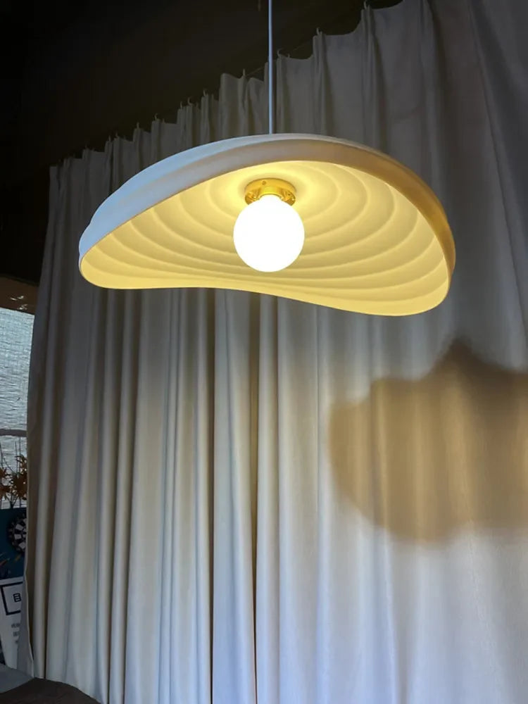 Nordic Minimalist Wabi Sabi Cream Style LED Dining Room Cafe Pendant Light Restaurant Bar Loft Home Decor Lamp Stairs Chandelier - vue 6 sur 19