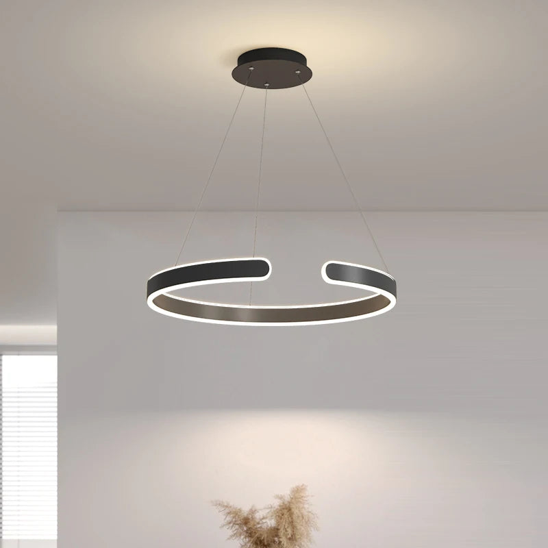 lustre moderne lumineux pour un éclairage élégant intérieur - vue 5 sur 8