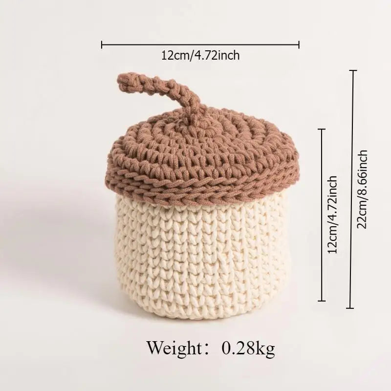 panier de rangement en corde de coton pour plantes et décorations - vue 6 sur 9