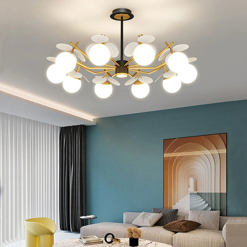 lustre à led moderne pour décoration de chambre d'enfant - vue 2 sur 12