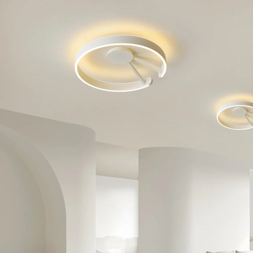 plafonnier led moderne en fer forgé acrylique pour décoration intérieure - vue 3 sur 10