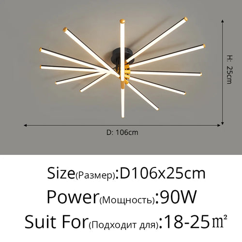 led plafonnier luminaire intérieur chambre salon hall cuisines - vue 16 sur 15