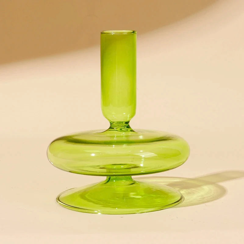 bougeoir en verre européen pour décoration et mariage - vue 17 sur 30