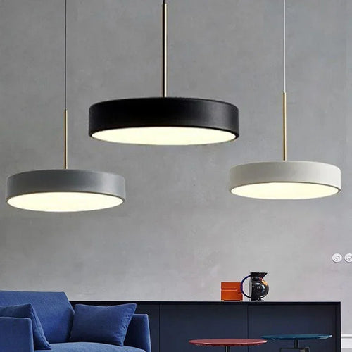 suspension led multicolore design pour éclairage intérieur moderne - vue 2 sur 10