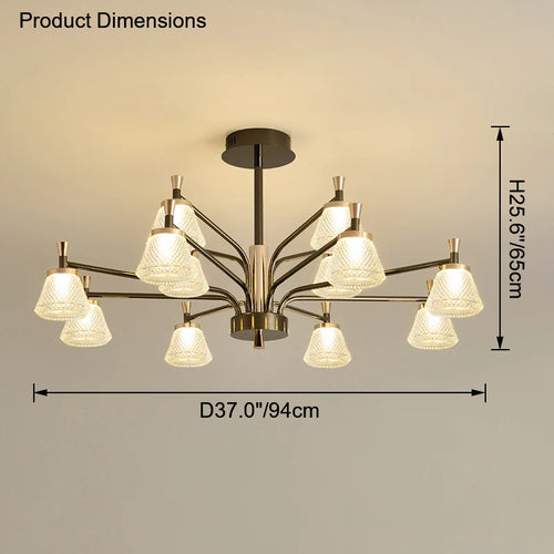 lustre moderne pour éclairage décoratif intérieur nordique - vue 9 sur 9