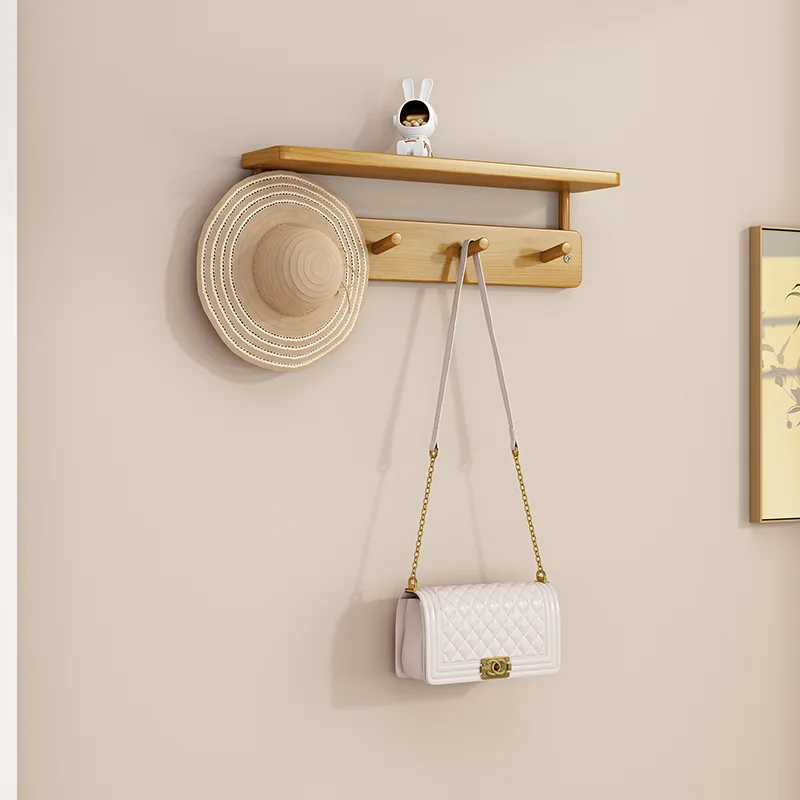 portemanteaux en bambou double couche pour rangement créatif - vue 2 sur 10
