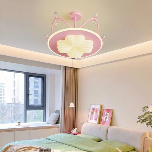 lampe créative en cristal pour chambre de princesse moderne - vue 3 sur 21