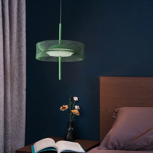 suspension en fer design éclairage intérieur à intensité variable - vue 2 sur 11