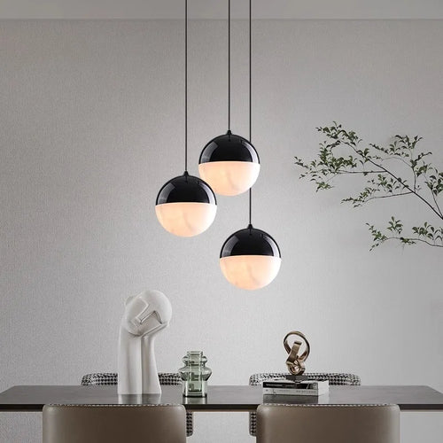 lampe pendante créative moderne en marbre pour décoration maison - vue 5 sur 14