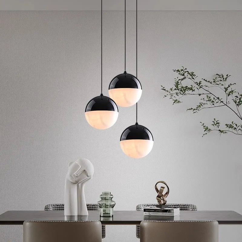 lampe pendante créative moderne en marbre pour décoration maison - vue 5 sur 14