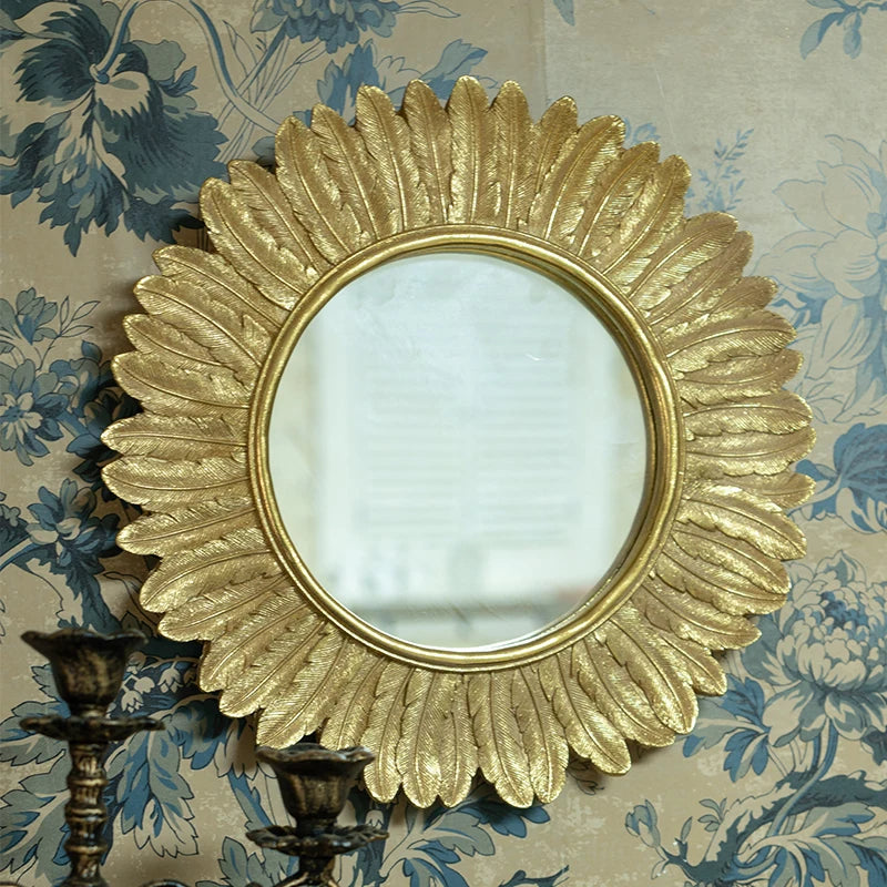 miroir décoratif en macramé style rétro pour décoration intérieure - vue 3 sur 7