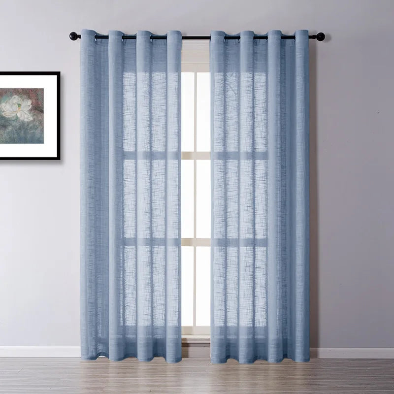 Voilage tulle uni sur mesure hauteur 310 cm - vue 1 sur 10