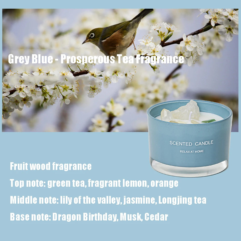 bougie parfumée en cire de soja pour aromathérapie et décoration festive - vue 11 sur 11