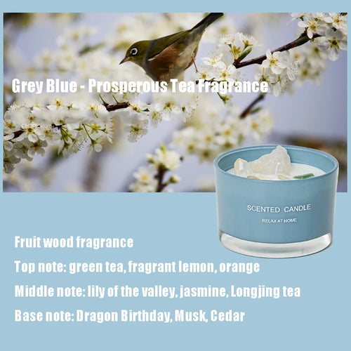 bougie parfumée en cire de soja pour aromathérapie et décoration festive - vue 12 sur 11