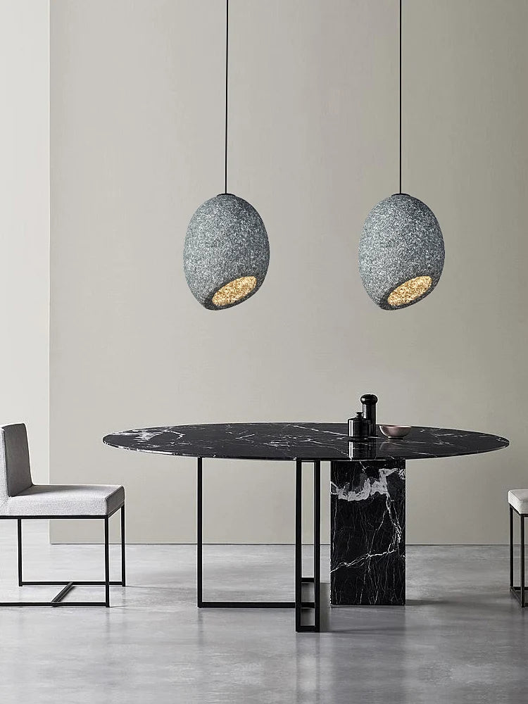 lustre led style wabi sabi nordique pour café et restaurant - vue 2 sur 10