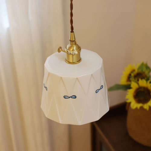 suspension élégante en laiton et céramique moderne pour cuisine - vue 7 sur 10
