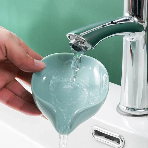 boîte à savon en forme de feuille pour salle de bain - vue 6 sur 7