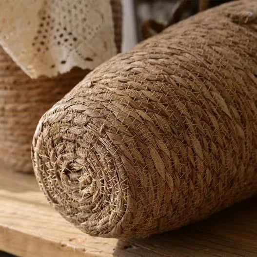 grand panier en osier pour jardin rangement et décoration - vue 5 sur 9