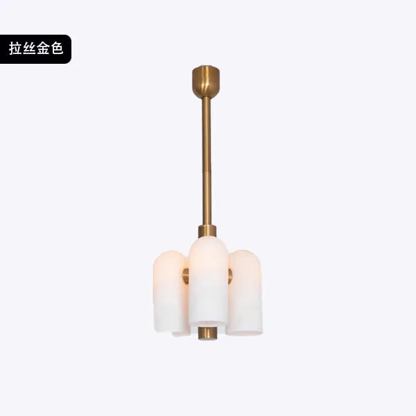 lustre led en verre style art déco éclairage moderne suspendu - vue 9 sur 13
