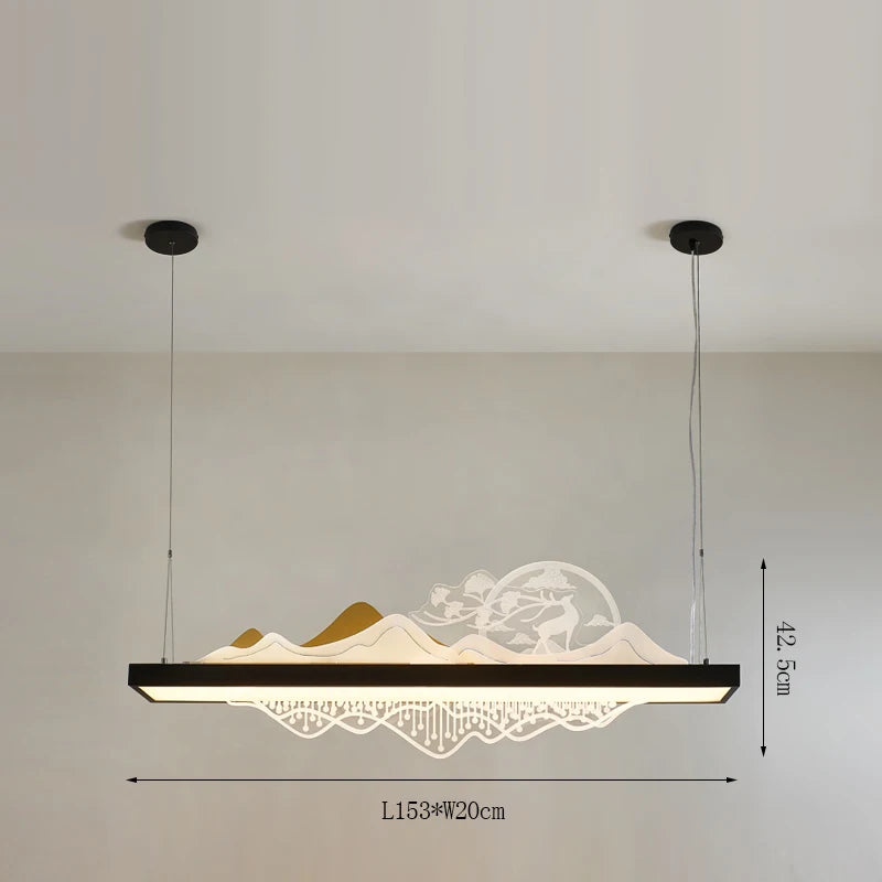suspension chinoise en bois pour ambiance zen et économique - vue 10 sur 16