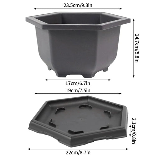 pots de fleurs rectangulaires imitation argile pour jardin extérieur - vue 13 sur 30