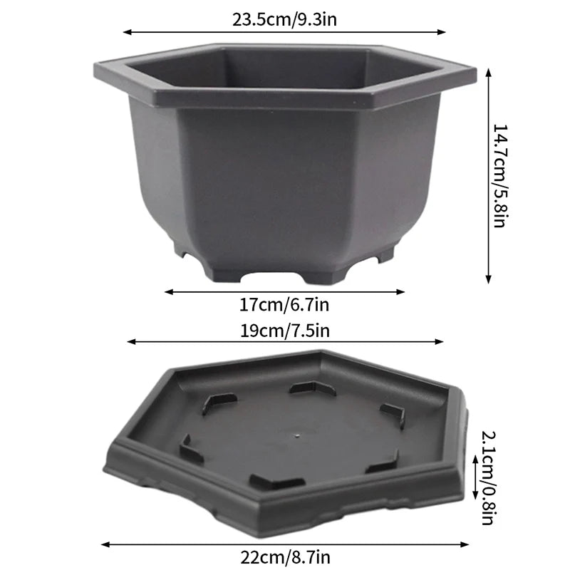 pots de fleurs rectangulaires imitation argile pour jardin extérieur - vue 12 sur 30