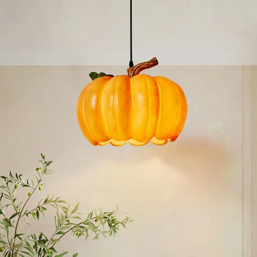 lustre rétro en forme de citrouille pour décoration d'Halloween - vue 2 sur 8