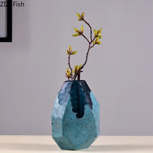 vase en verre géométrique pour décoration moderne et esthétique - vue 5 sur 9