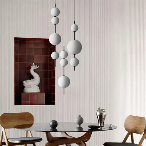 suspension en perles design pour décoration intérieure moderne - vue 4 sur 8