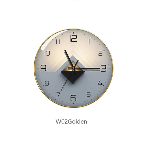 horloge murale en verre design moderne géométrique créatif décoratif - vue 19 sur 18