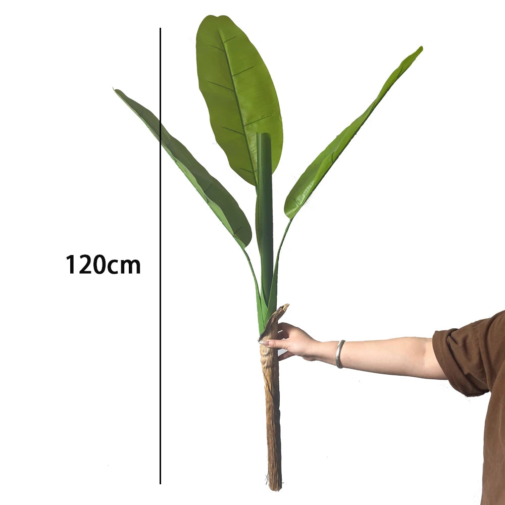 grande plante artificielle bonsaï faux bananier en pot décoration intérieure extérieure - vue 12 sur 15