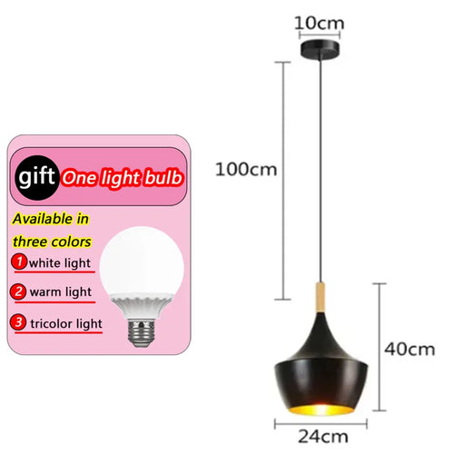 lustre moderne simple en fer pour maison restaurant - vue 14 sur 14