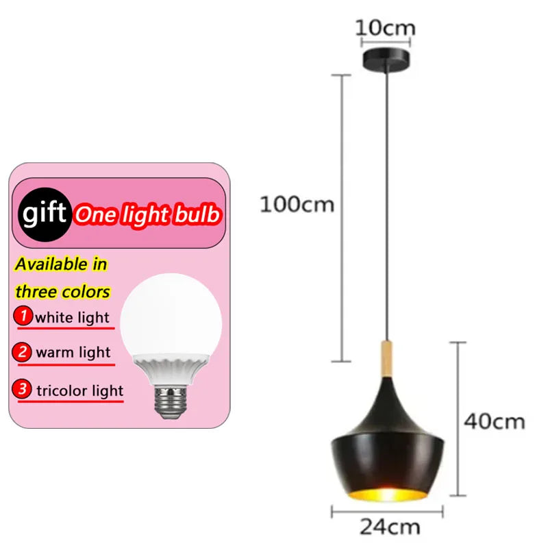 lustre moderne simple en fer pour maison restaurant - vue 14 sur 14