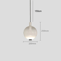 Italy Stained Glass Ball Pendant Lights for Living Room Decoration Kitchen Led Hanging Lamp Bedroom Bar Suspension Luminaire