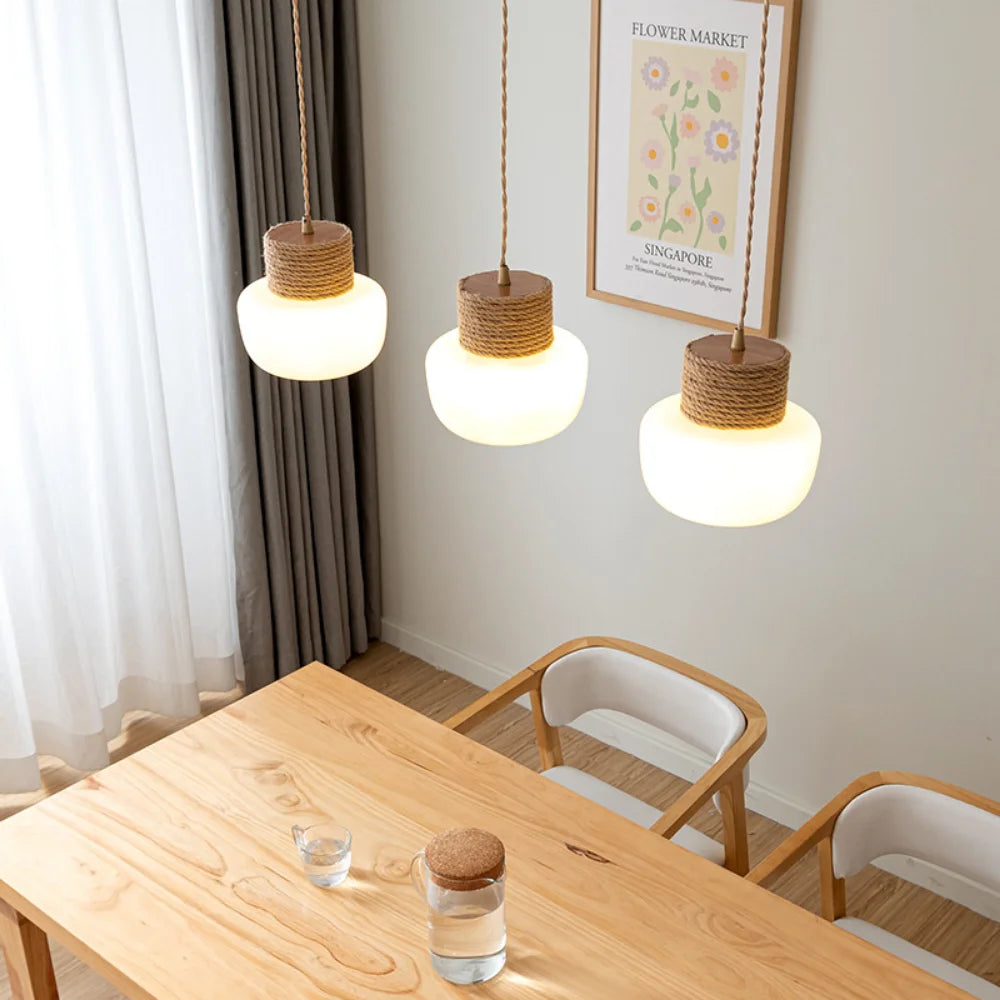 Nordique moderne suspension LED lumières pour salle à manger chambre lustre luminaires intérieur Restaurant Bar décor lampe suspendue - vue 3 sur 7