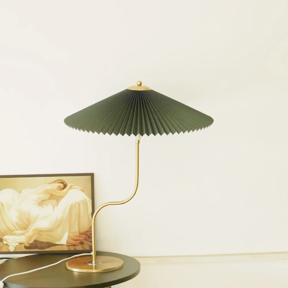 lampe à poser rétro en forme de parapluie décoratif pivotant - vue 11 sur 12