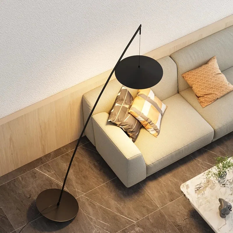 Nordic ins style designer tumbler LED floor lamp Living reading Room Showroom fisherman Indoor Lighting Corner Standing Light - vue 3 sur 7