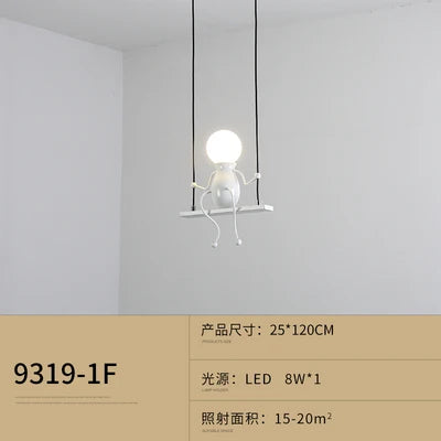 suspension moderne en fer pour décoration nordique - vue 20 sur 22