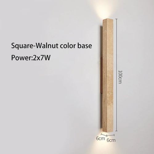 Applique murale longue Led en pierre - vue 14 sur 21