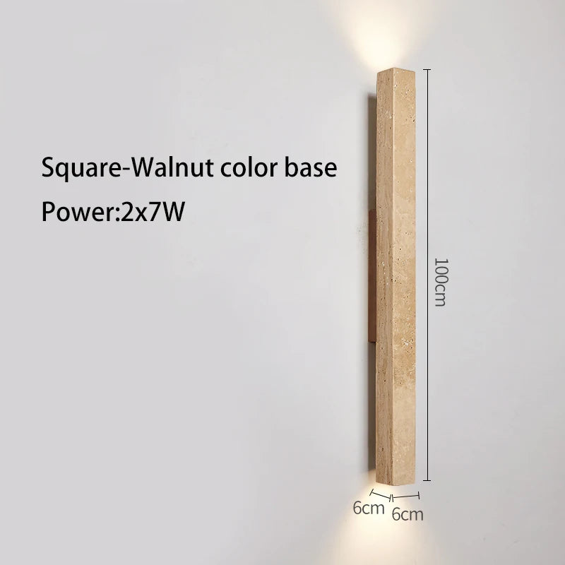 Applique murale longue Led en pierre - vue 13 sur 21