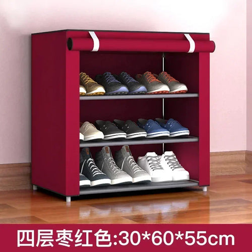 étagère à chaussures multicouche économique et pratique anti-poussière - vue 13 sur 16