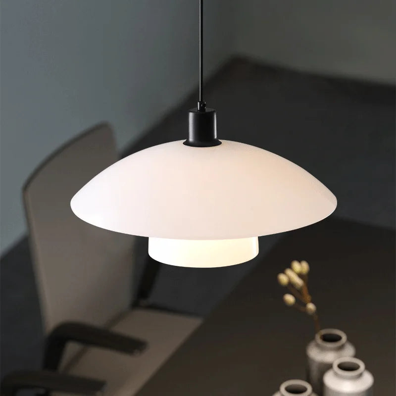 lustre led moderne soucoupe volante décoration hôtel bar art créatif - vue 4 sur 8